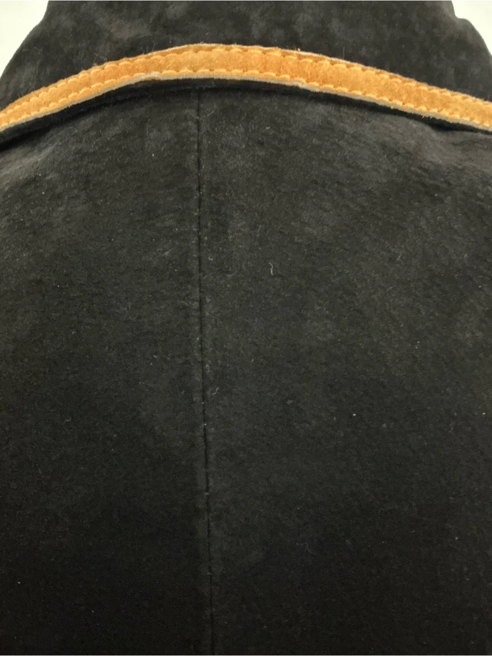 NWT Atlantic Beach Suede Leather Jacket Small Black Yellow Lace Up Western Boho
